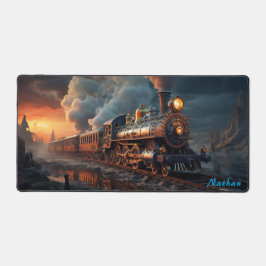 Steampunk Sunset Express voor creatieve geesten Bureaumat