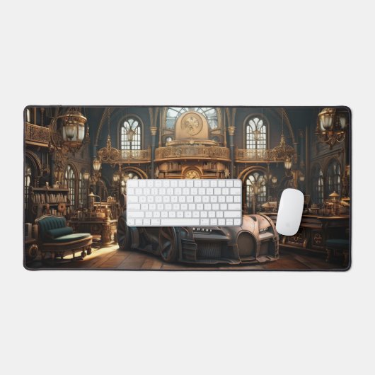 Steampunk Super Auto Snelheid Auto Bureaumat (Keyboard & Muis)