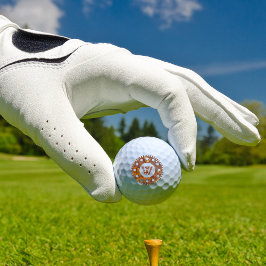 Steampunk Super Colorful Rusty Gear I Golfballen