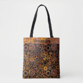 Steampunk Super Colorful Rusty Gears Aangepaste na Tote Bag (Voorkant)