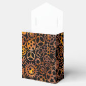 Steampunk Super Colorful Rusty Gears Monogram Bedankdoosjes (Geopend)