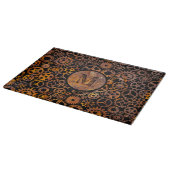 Steampunk Super Colorful Rusty Gears Monogram Snijplank (Hoek)