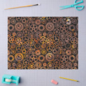 Steampunk Super Colorful Rusty Gears Tissuepapier (Craft)