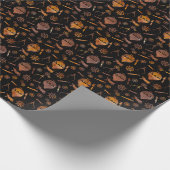 Steampunk Super Colorful Rusty Hot Air-ballonnen Cadeaupapier (Hoek)