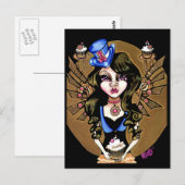 Steampunk Sweetie Briefkaart (Voorkant / Achterkant)