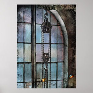 Steampunk - Tandwielen - Belang van Industrie Poster