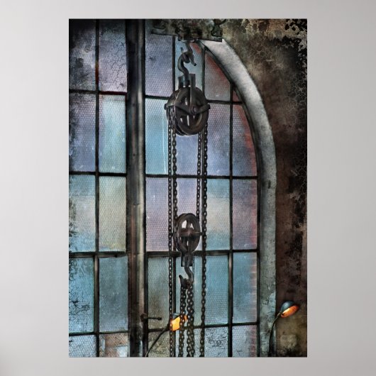 Steampunk - Tandwielen - Belang van Industrie Poster (Voorkant)