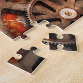 Steampunk - tandwielen - Binnenwerken Legpuzzel (Zijkant)