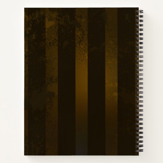 Steampunk tandwielen en blauwe vlinders notitieboek (Achterkant)