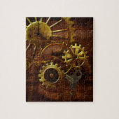 Steampunk tandwielen en pijpen legpuzzel (Verticaal)