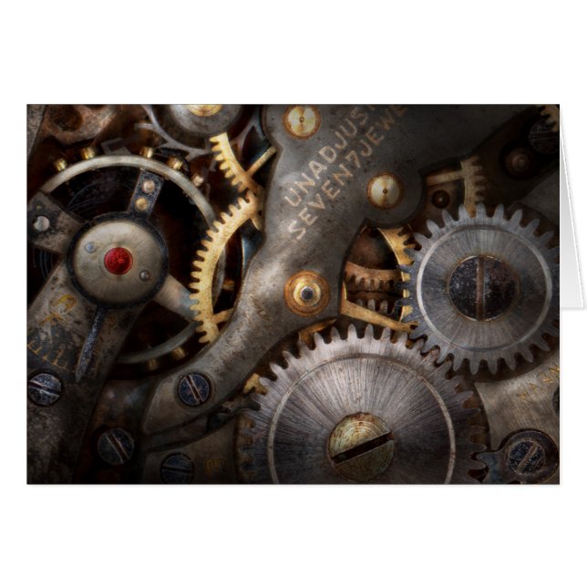Steampunk - tandwielen - Horologie (Voorkant Horizontaal)
