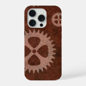 Steampunk Tandwielen iPhone Hoesje 15 Pro Case (Achterkant)