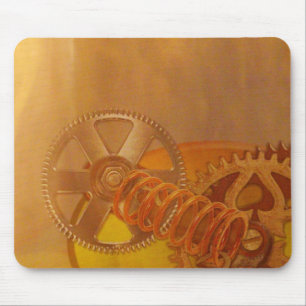 steampunk tandwielen mechanica ontwerp muismat