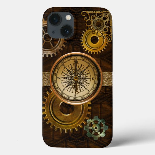 Steampunk-tandwielen op een visueel ontwerp met ki Case-Mate iPhone case (Achterkant)