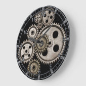 steampunk tandwielen van een motor voor metaalbewe grote klok (Hoek)