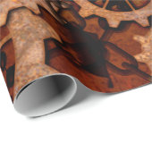 Steampunk, tandwielen, van roestvrij metaal cadeaupapier (Rol Hoek)