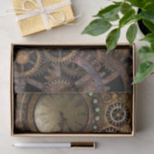 Steampunk tandwieltijdmachine tissuepapier (Geschenk)
