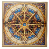 Steampunk Tarot Star Pattern#1 ID1081 Tegeltje (Voorkant)