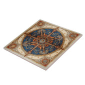 Steampunk Tarot Star Pattern#2 ID1081 Tegeltje (Zijkant)