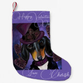 STEAMPUNK TECKEL KLEINE KERSTSOK (Voorkant)