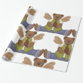 Steampunk Teddy Bear met Fairy Wings Cadeaupapier (Uitgerold)