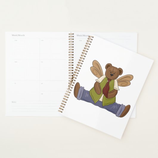 Steampunk Teddy Bear met Fairy Wings Planner (Display)