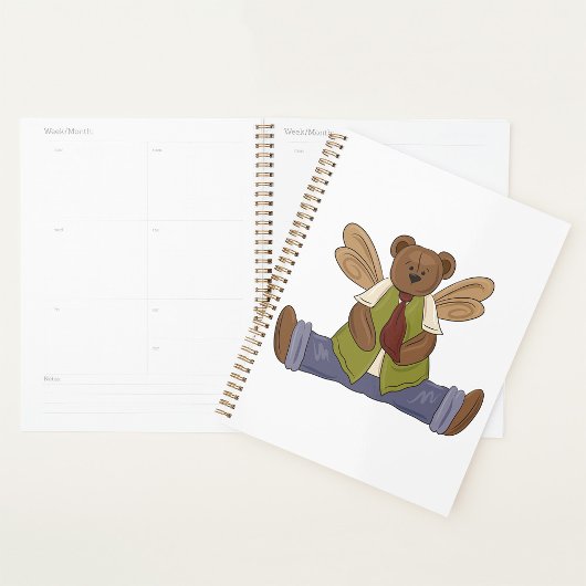 Steampunk Teddy Bear met Fairy Wings Planner
