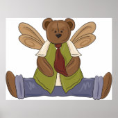 Steampunk Teddy Bear met Fairy Wings Poster (Voorkant)