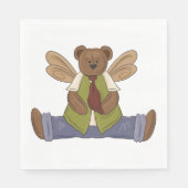 Steampunk Teddy Bear met Fairy Wings Servet (Voorkant)