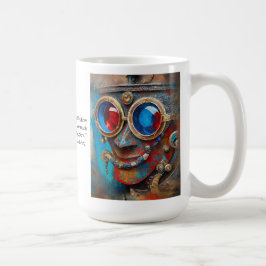 Steampunk The Tin Man Portret met citaat Koffiemok