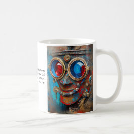 Steampunk The Tin Man Portret met citaat Koffiemok