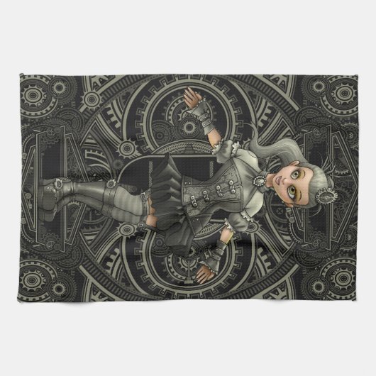 Steampunk theedoek (Horizontaal)