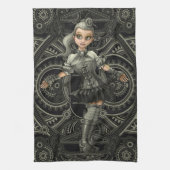 Steampunk theedoek (Verticaal)