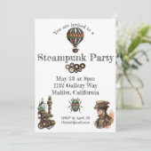 Steampunk-thema Kaart (Staand voorkant)