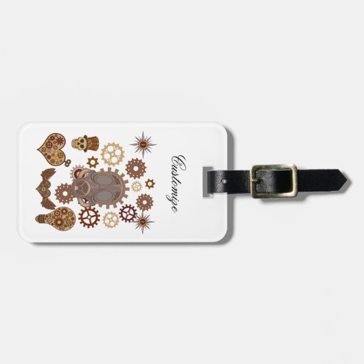 Steampunk Theme Thunder_Cove Bagagelabel (Voorkant horizontaal)