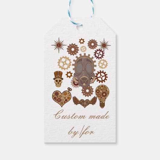 Steampunk Theme Thunder_Cove Cadeaulabel (Achterkant)