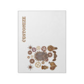 Steampunk Theme Thunder_Cove Notitieblok (Linkerzijde)