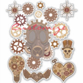 Steampunk Theme Thunder_Cove Sticker (Voorkant)