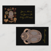 Steampunk Theme Thunder_Cove Visitekaartje (Voorkant / Achterkant)