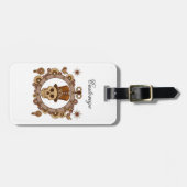 Steampunk Theme Top Hat Skull Thunder_Cove Bagagelabel (Voorkant horizontaal)