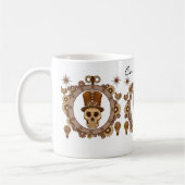 Steampunk Theme Top Hat Skull Thunder_Cove Koffiemok (Links)