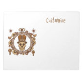 Steampunk Theme Top Hat Skull Thunder_Cove Notitieblok (Voorkant)