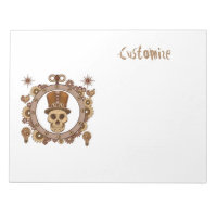 Steampunk Theme Top Hat Skull Thunder_Cove