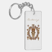 Steampunk Theme Top Hat Skull Thunder_Cove Sleutelhanger (Voorkant Links)