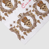 Steampunk Theme Top Hat Skull Thunder_Cove Tissuepapier (Detail)