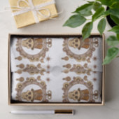 Steampunk Theme Top Hat Skull Thunder_Cove Tissuepapier (Geschenk)