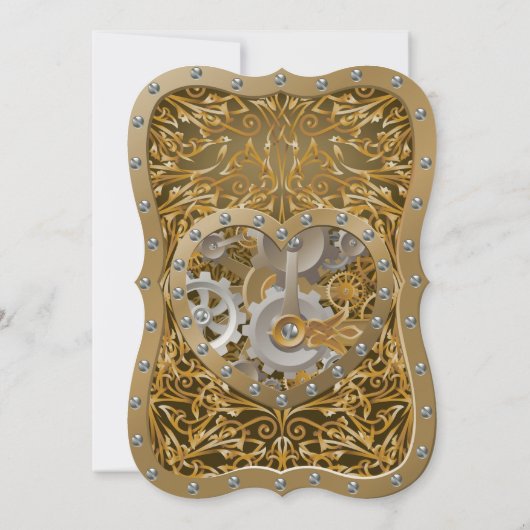 Steampunk-themuiddag Kaart (Achterkant)