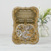 Steampunk-themuiddag Kaart (Staand voorkant)