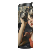 Steampunk Thermal Tumbler Thermosbeker (Gedraaid links)