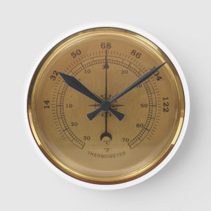 Steampunk-thermometer Ronde Klok